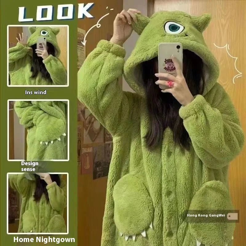 Kawaii Plush Fluffy Pajama Robe