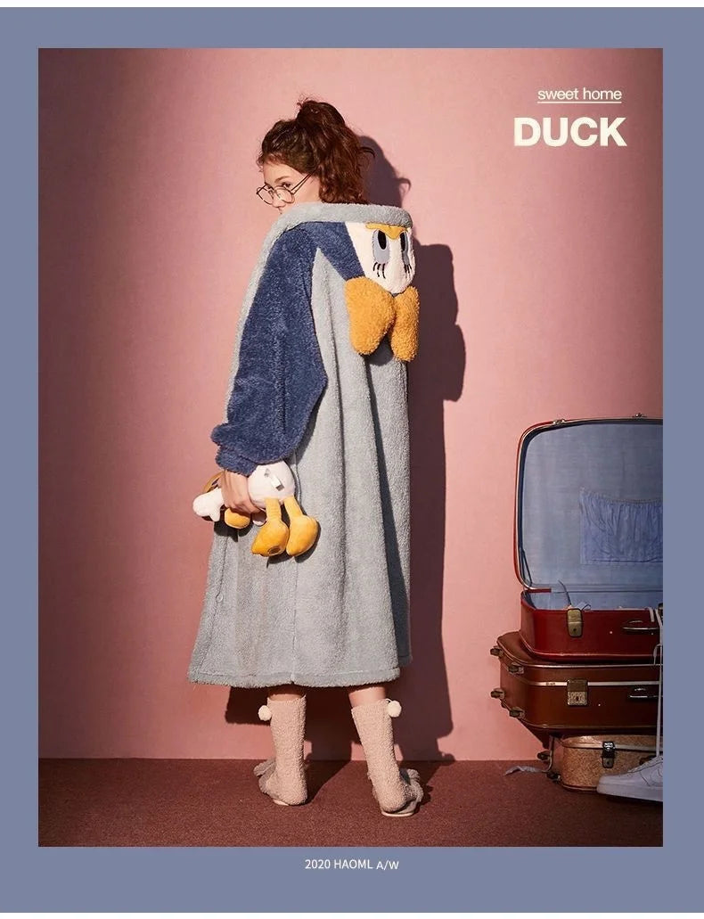 Kawaii Plush Fluffy Pajama Robe