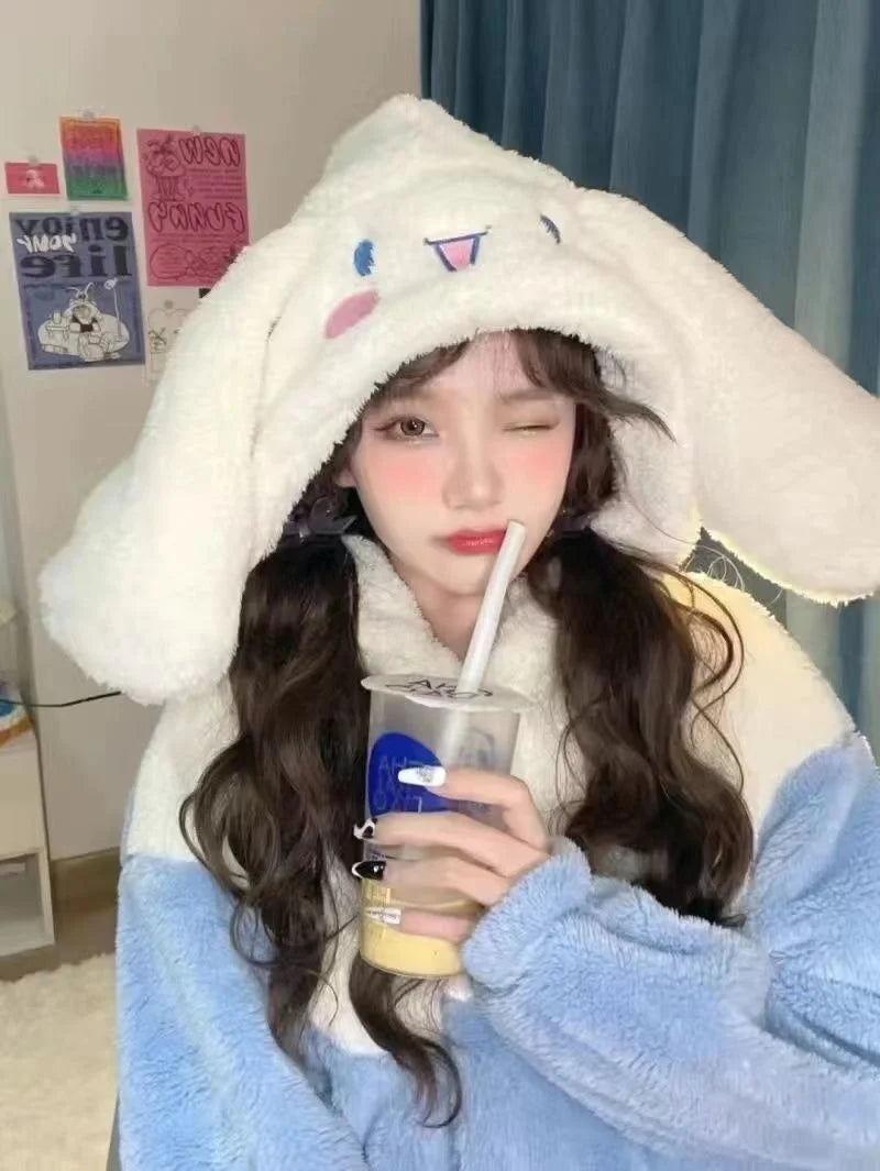Kawaii Plush Fluffy Pajama Robe