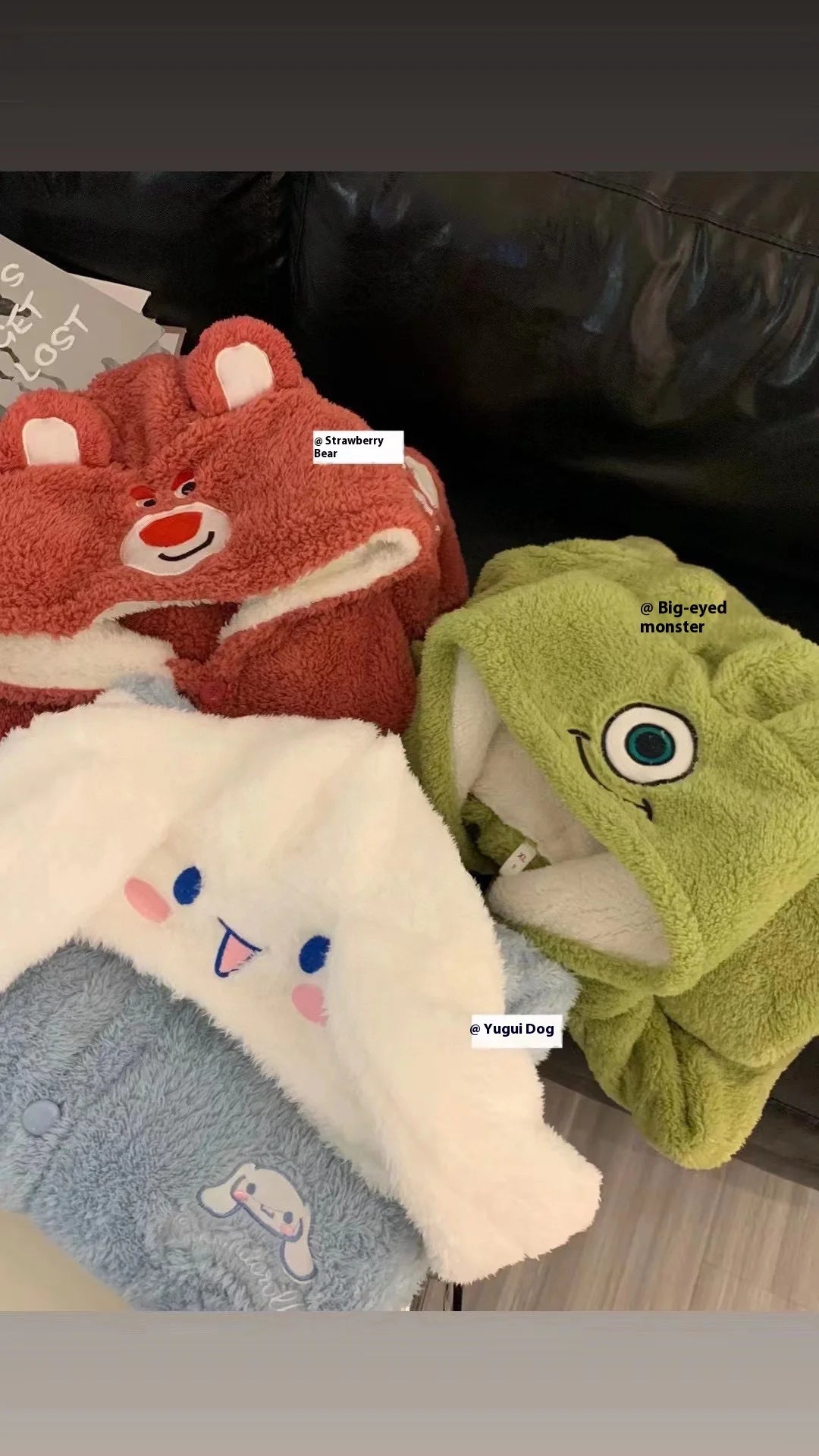 Kawaii Plush Fluffy Pajama Robe