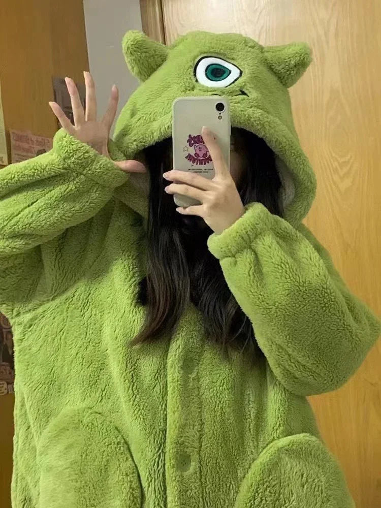 Kawaii Plush Fluffy Pajama Robe