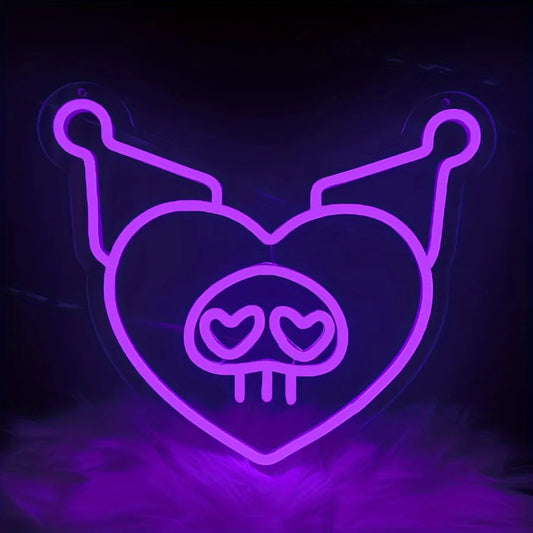Kuromi Purple Neon LED Light