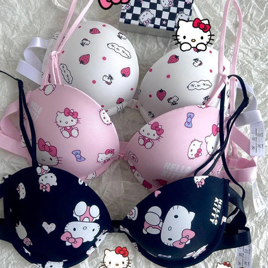 Hello Kitty Bra Panties Underwear Set