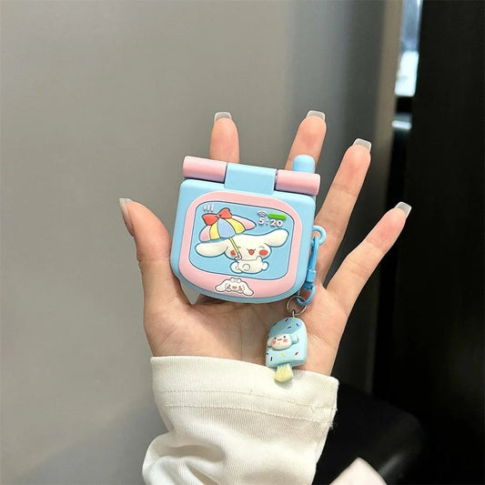 Cinnamoroll Phone Mirror Airpods Case