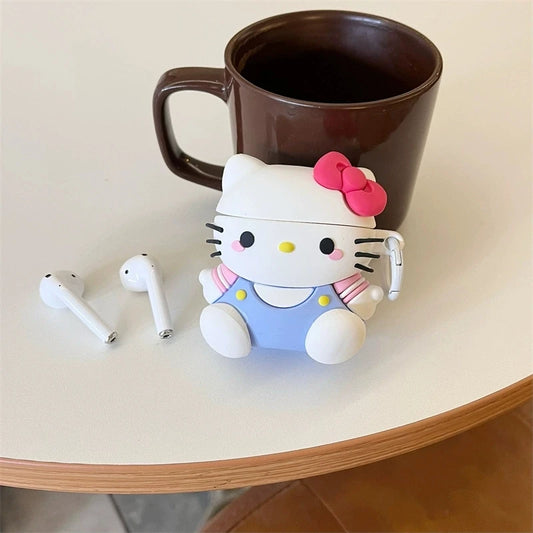 Hello Kitty Overalls Airpods Case