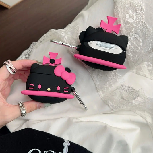 Hello Kitty Black Star Planet Earphone Case