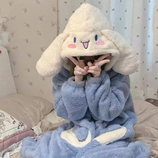 Kawaii Plush Fluffy Pajama Robe
