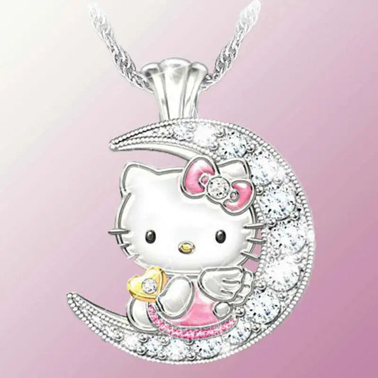 Hello Kitty Moon Necklace