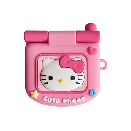 Hello Kitty Pink Cute Phone Mirror Airpods Case